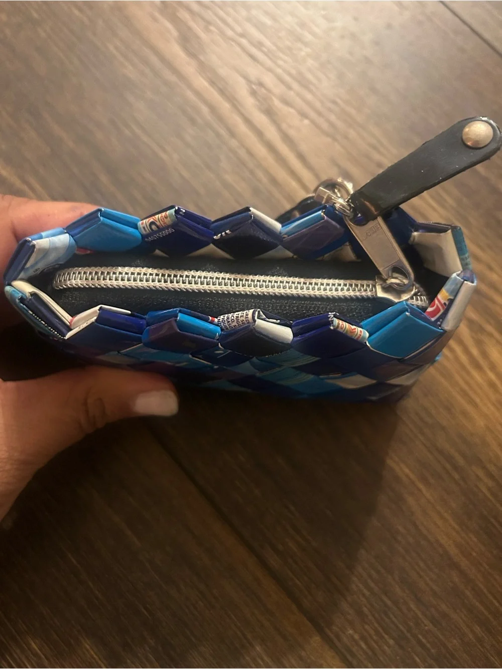 Nahui Ollin Upcycled Candy Wrapper vintage Mini Clutch